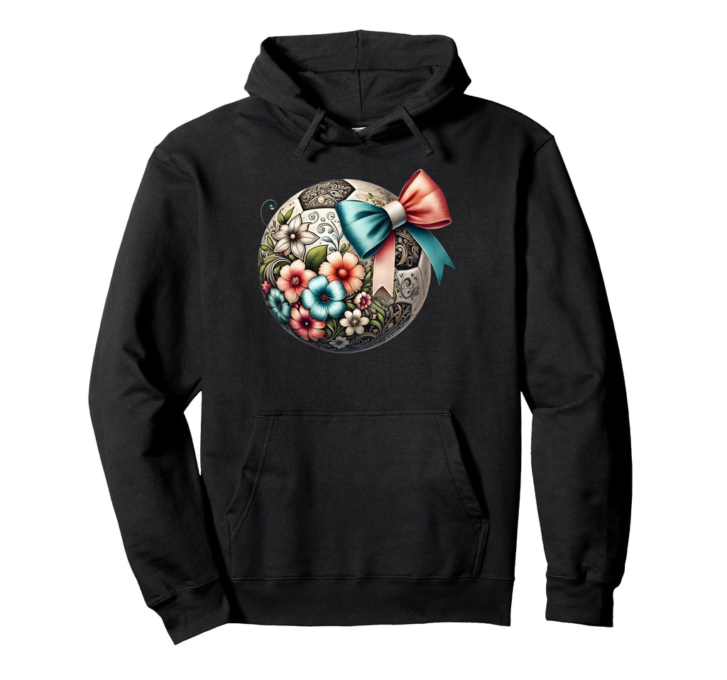 Soccer Player Lover Floral Flower Hoodie - Trendy Graphic Men Women - T-Shirt, Sweatshirt, Hoodie