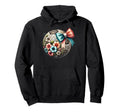 Soccer Player Lover Floral Flower Hoodie - Trendy Graphic Men Women - T-Shirt, Sweatshirt, Hoodie