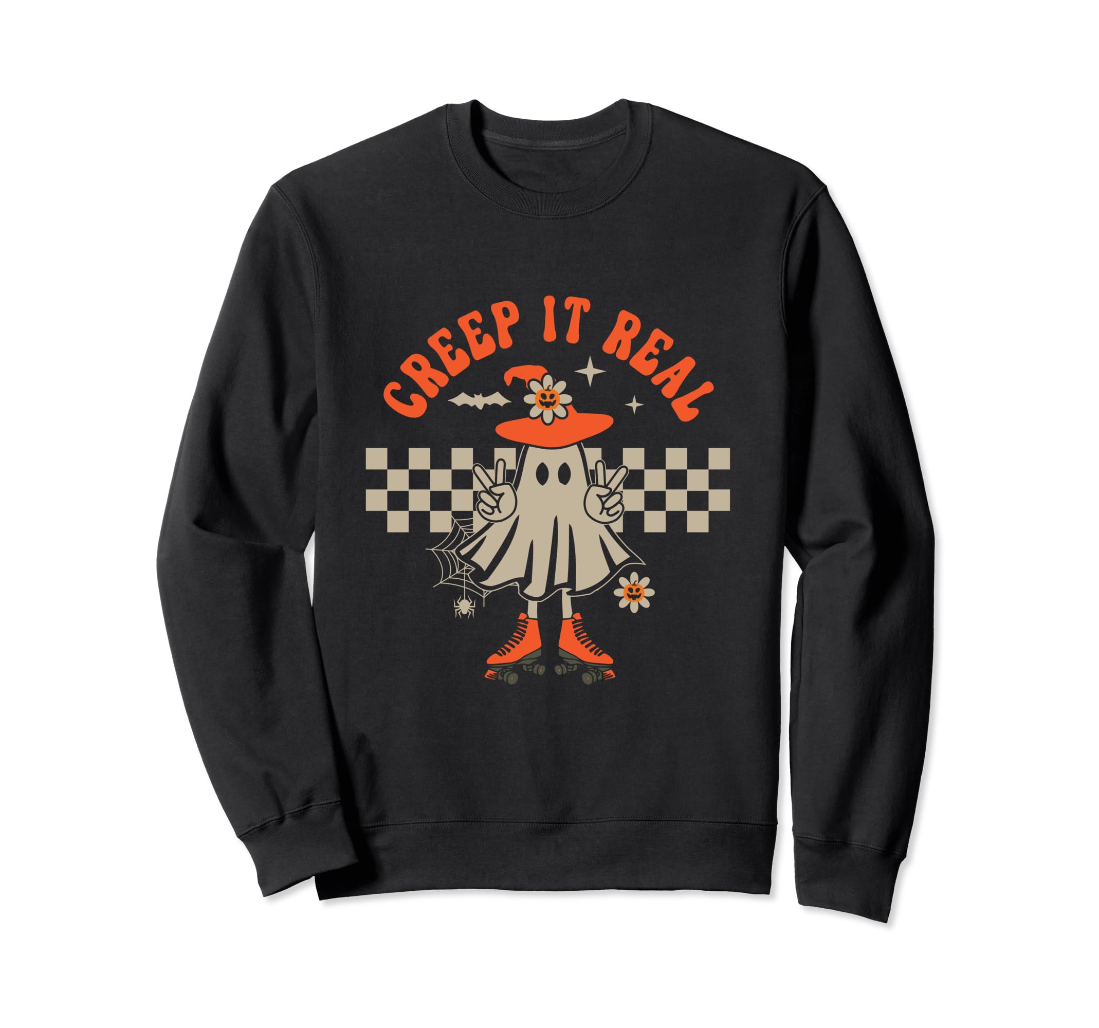 Creep It Real Peace Out Ghost Sweatshirt - Casual Everyday Wear Men Women - T-Shirt, Sweatshirt, Hoodie
