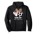 Game Day Vibes Funny Soccer Baseball Mom Hoodie - Unique Graphic Men Women - T-Shirt, Sweatshirt, Hoodie