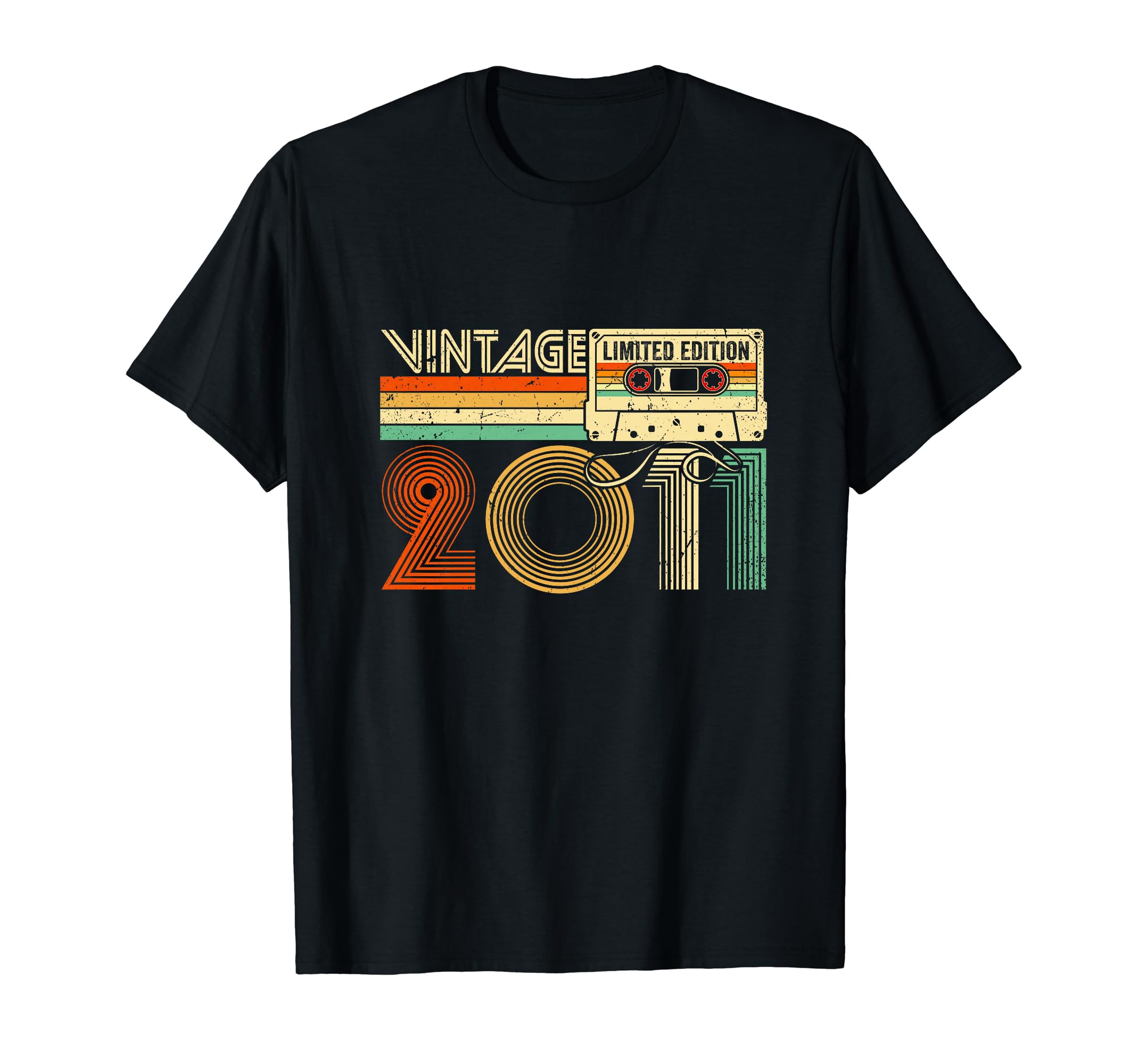 2011 13 Years Old Cassette Tape 13Th T-Shirt - Graphic Print for Adults - T-Shirt, Sweatshirt, Hoodie