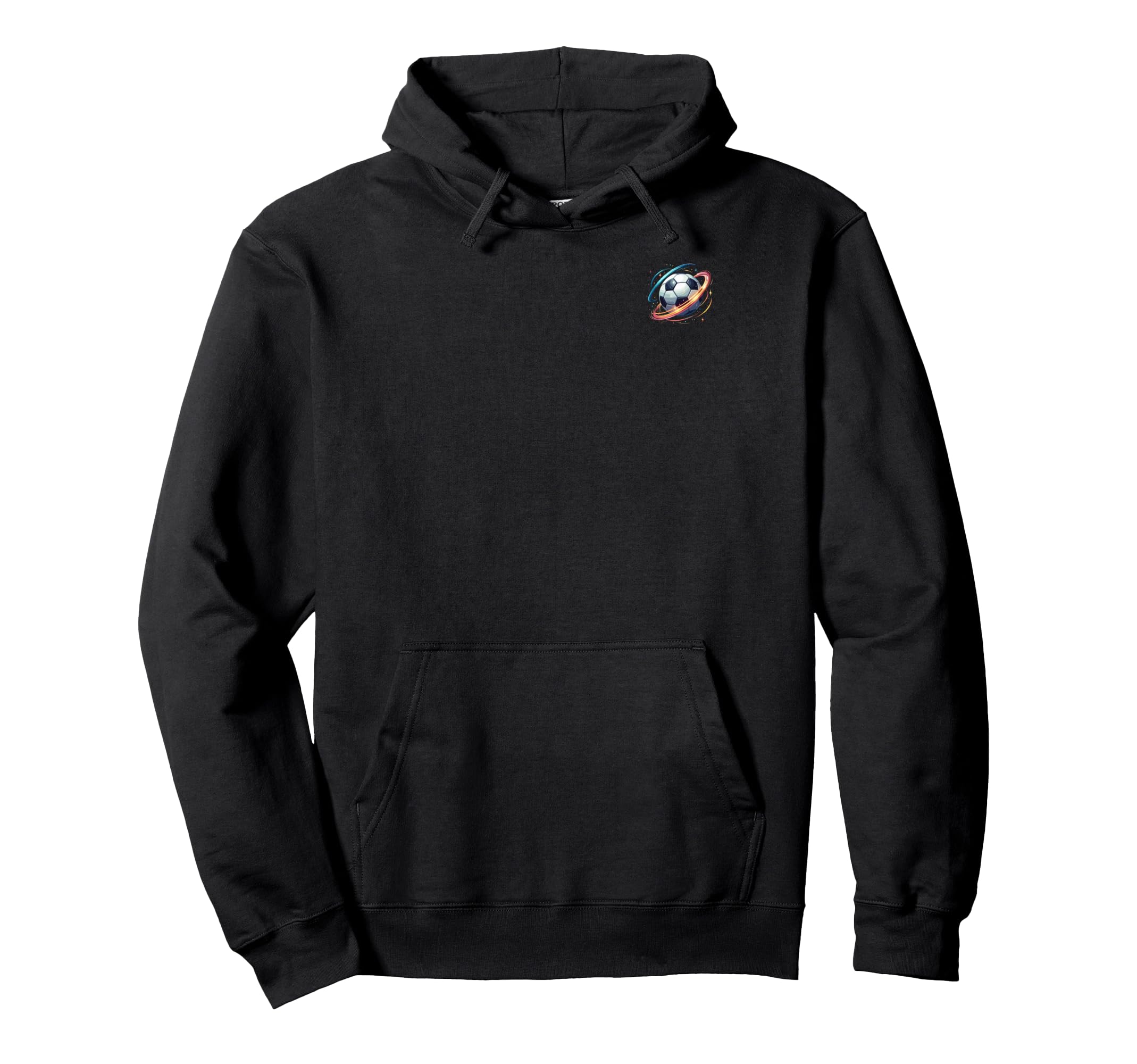 Soccer Ball Space Elements Soccer Hoodie - Fun Novelty Design for Adults - T-Shirt, Sweatshirt, Hoodie