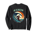 He Is Rizzin Jesus Surfing Funny Sweatshirt - Casual Everyday Wear Unisex - T-Shirt, Sweatshirt, Hoodie