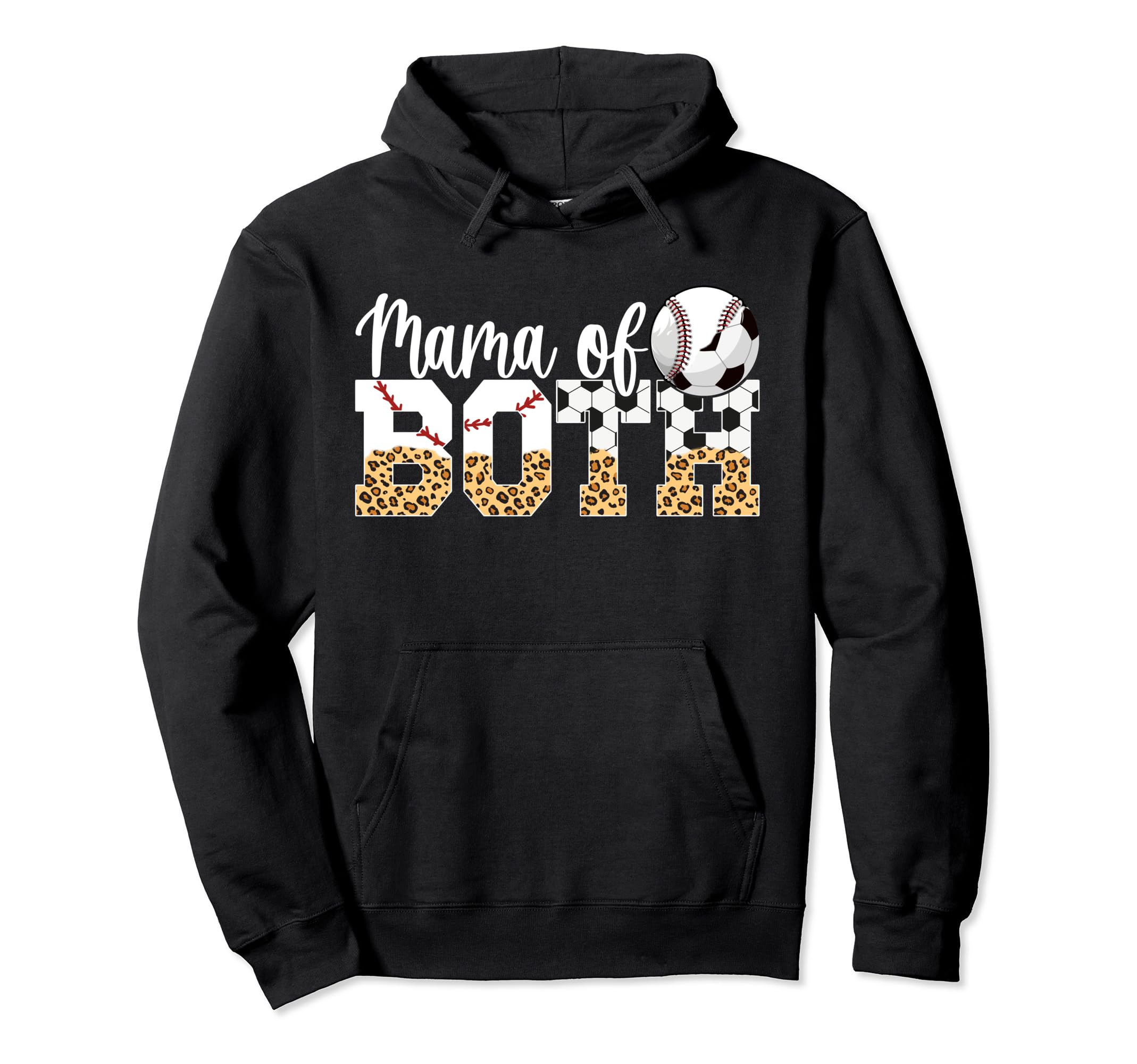 Mama Both Baseball Soccer Mom Soccer Hoodie - Novelty Apparel Unisex - T-Shirt, Sweatshirt, Hoodie
