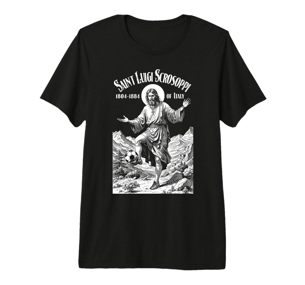 Soccer Player Patron Saint Luigi T-Shirt - Casual Everyday Wear Men Women - T-Shirt, Sweatshirt, Hoodie