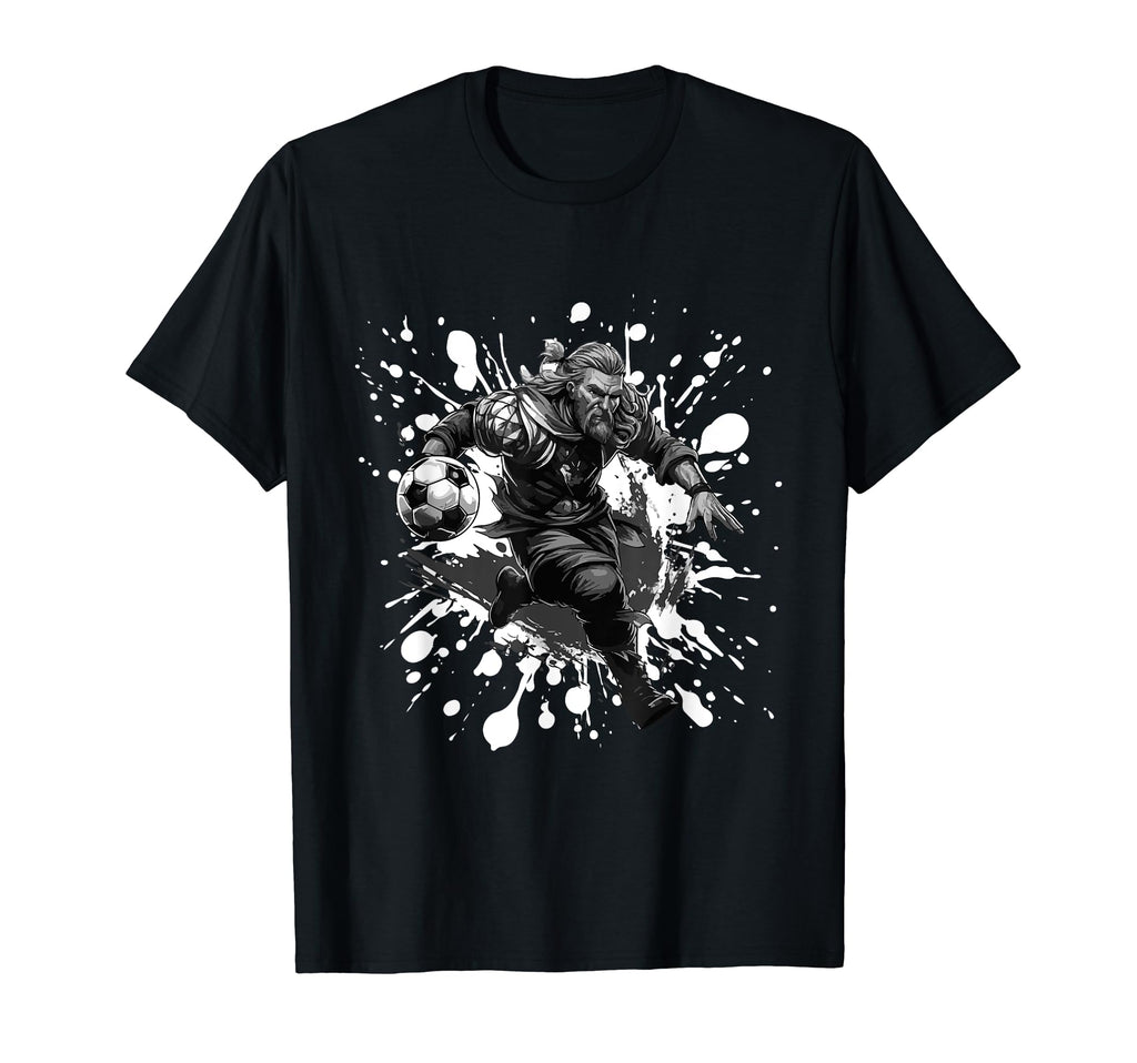 Viking Playing Soccer Team Sports Odin T-Shirt - Streetwear Style Men Women - T-Shirt, Sweatshirt, Hoodie
