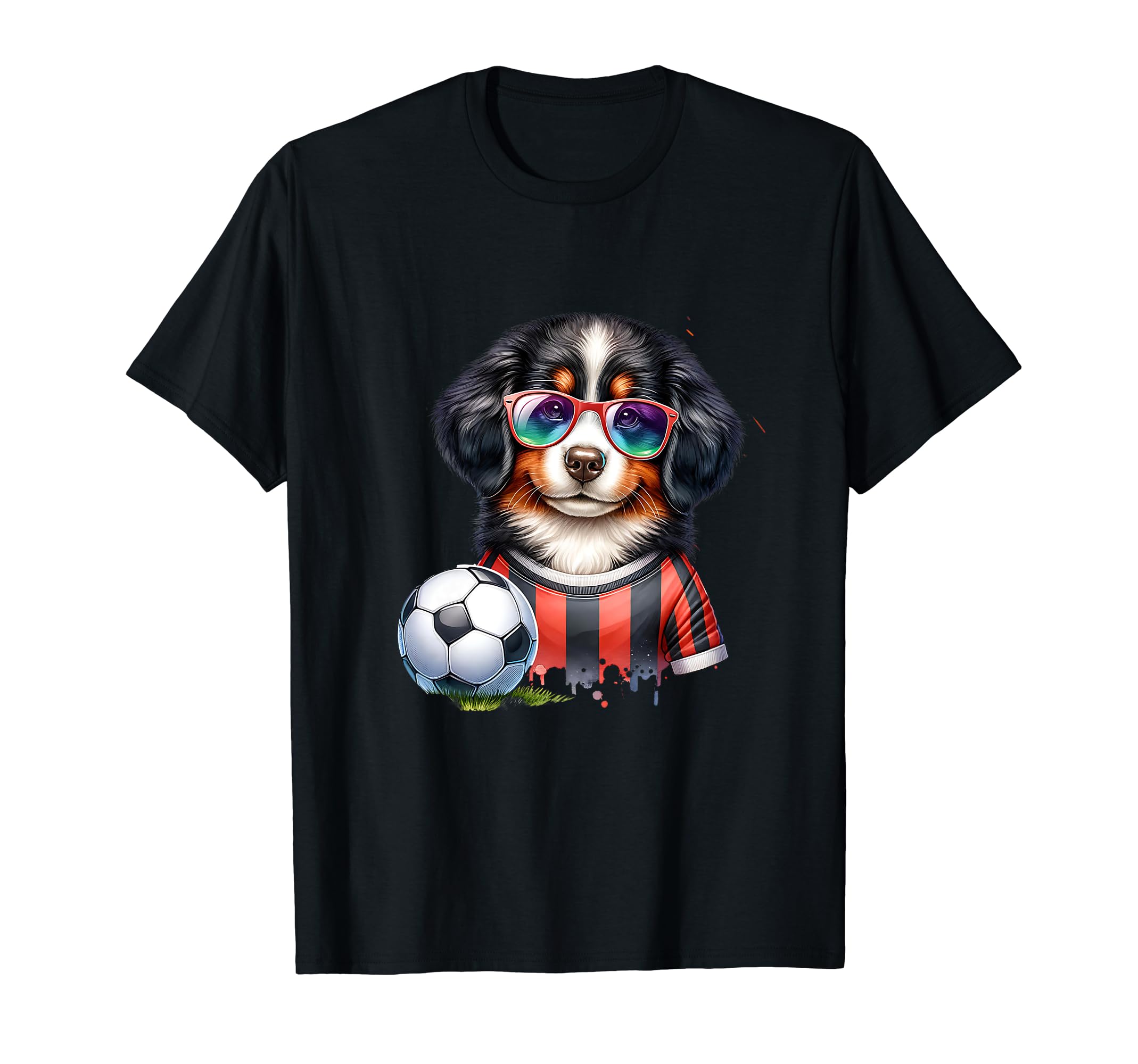 Champion Bernese Mountain Dog Soccer Fan T-Shirt - Graphic Print Men Women - T-Shirt, Sweatshirt, Hoodie