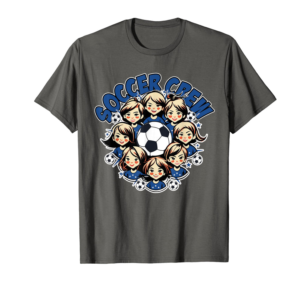 Soccer Ladies Crew Soccer Team Group T-Shirt - Custom Art Print Men Women - T-Shirt, Sweatshirt, Hoodie
