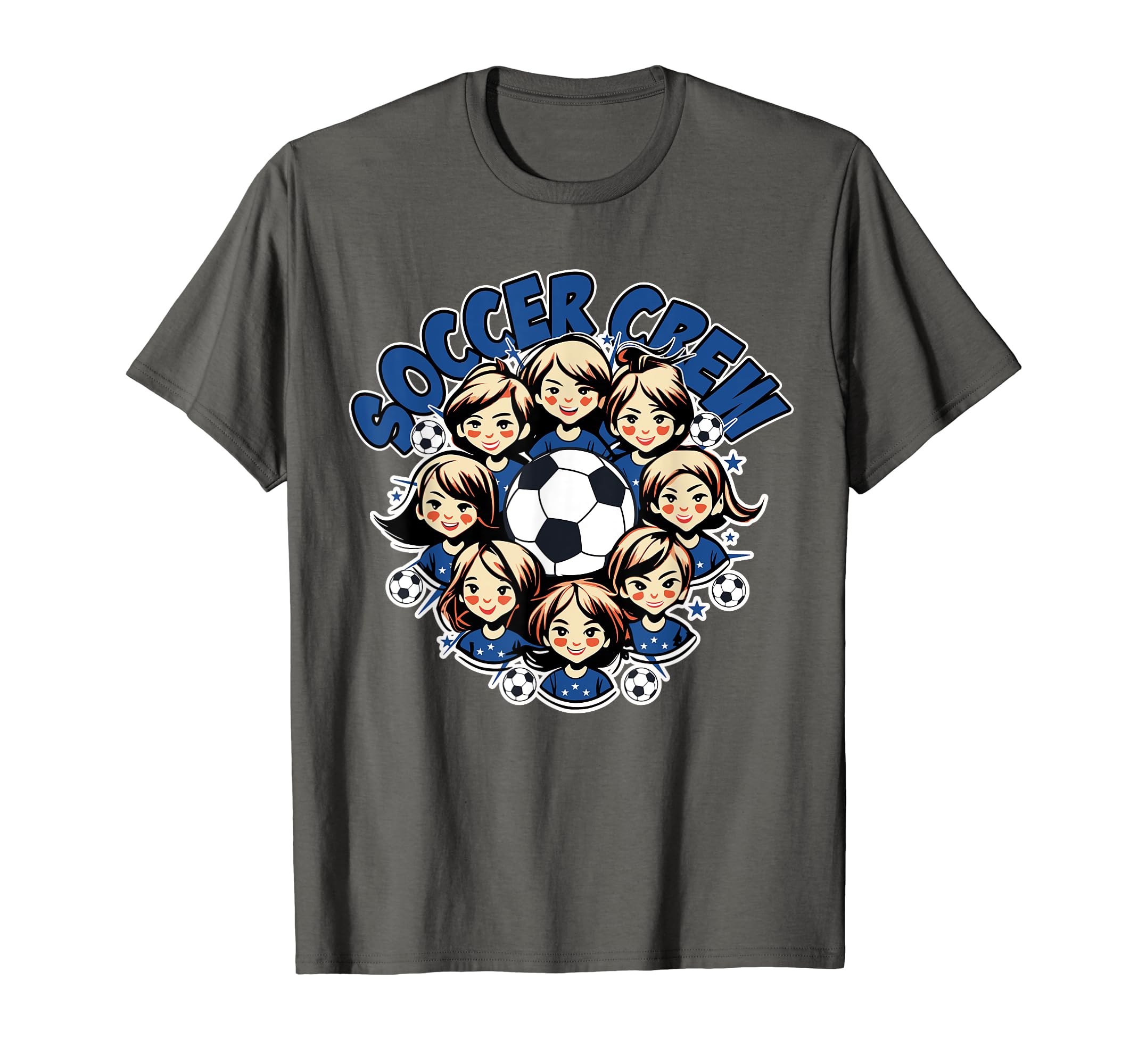 Soccer Ladies Crew Soccer Team Group T-Shirt - Custom Art Print Men Women - T-Shirt, Sweatshirt, Hoodie