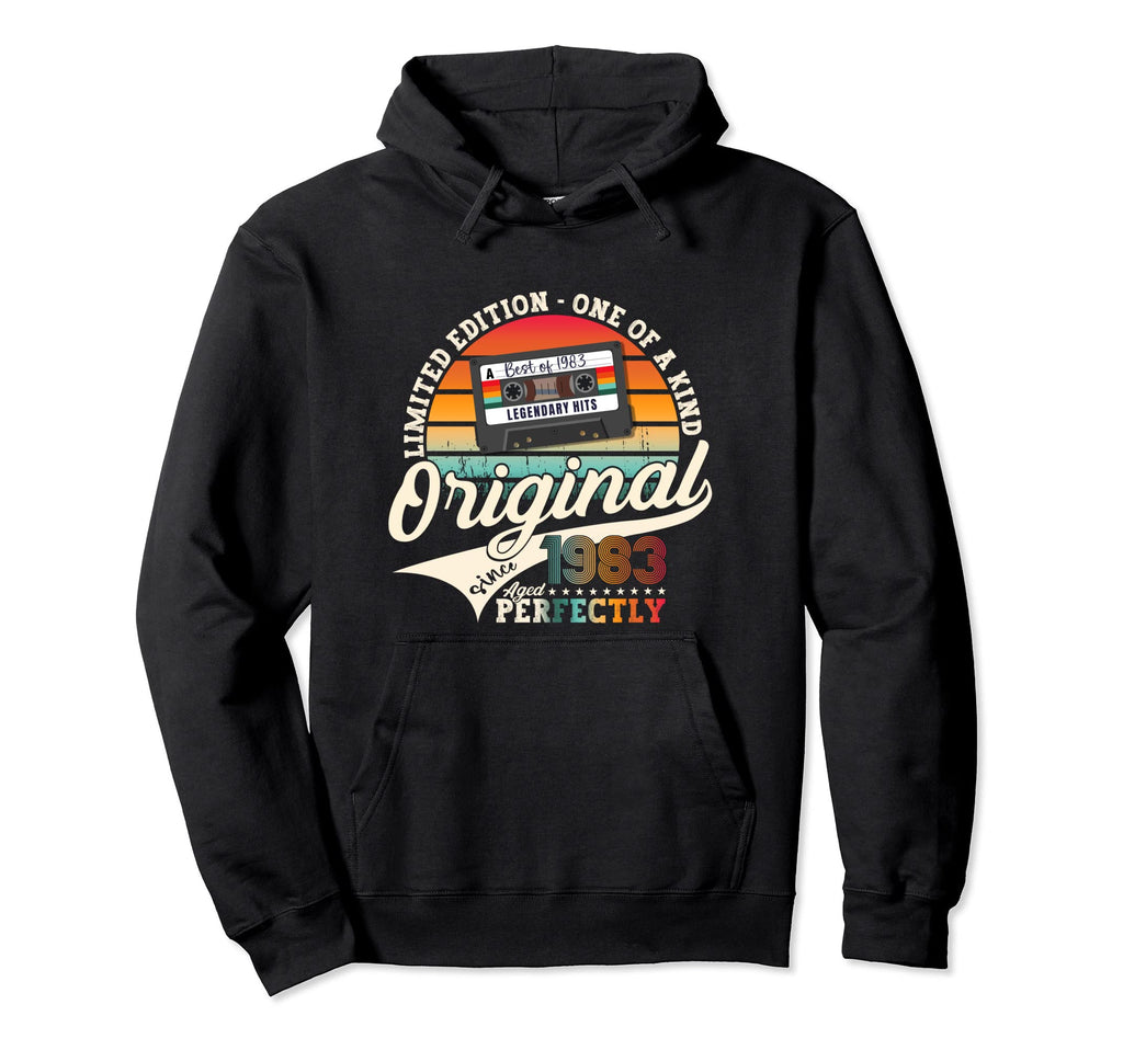 40Th Birthday Original 1983 Cassette Tape Hoodie - Graphic Print for Adults - T-Shirt, Sweatshirt, Hoodie