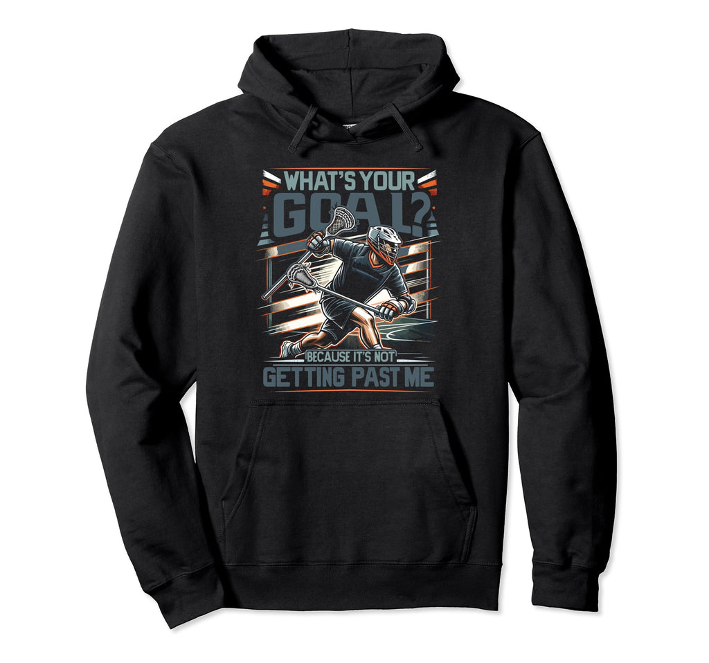 Funny Lax Goalkeeper Lacrosse Goalie Hoodie - Minimalist Print for Adults - T-Shirt, Sweatshirt, Hoodie
