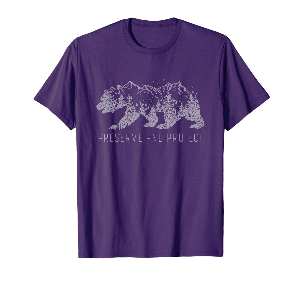 Preserve Protect National Park Bear T-Shirt - Novelty Apparel for Adults - T-Shirt, Sweatshirt, Hoodie