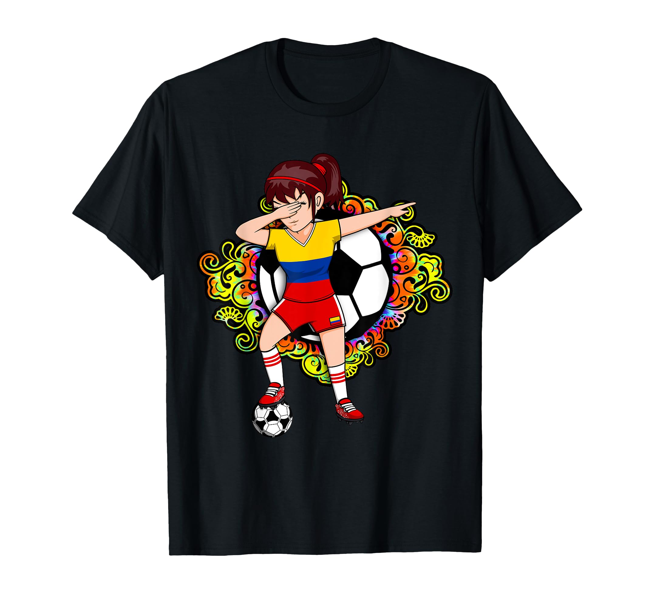 Dabbing Soccer Colombia Jersey T-Shirt - Fun Novelty Design Men Women - T-Shirt, Sweatshirt, Hoodie