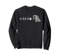 Funny Soccer Heartbeat Ecg Sweatshirt - Casual Everyday Wear Unisex - T-Shirt, Sweatshirt, Hoodie