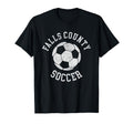 Falls County Soccer Distressed 90S T-Shirt - Trendy Graphic Men Women - T-Shirt, Sweatshirt, Hoodie
