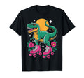 Dinosaur Roller Skate Roller Skating T-Shirt - Trendy Graphic for Adults - T-Shirt, Sweatshirt, Hoodie