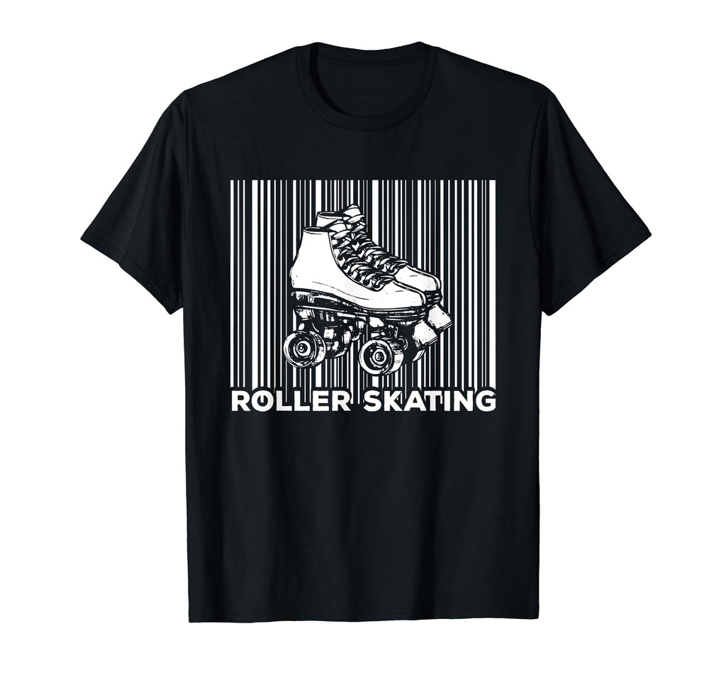 Roller Skates Derby Barcode Skater Hobby T-Shirt - Trendy Graphic Unisex - T-Shirt, Sweatshirt, Hoodie