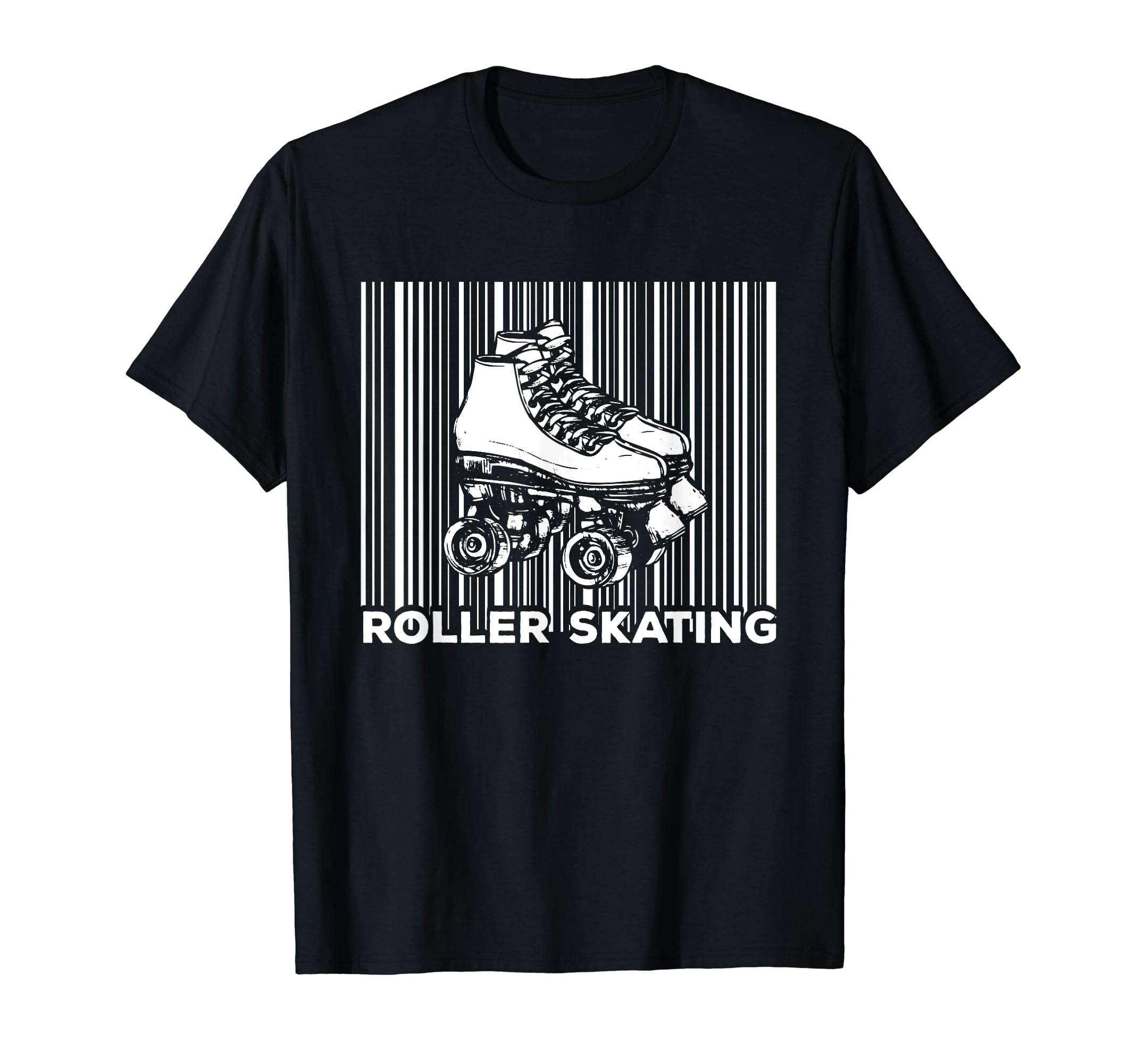 Roller Skates Derby Barcode Skater Hobby T-Shirt - Trendy Graphic Unisex - T-Shirt, Sweatshirt, Hoodie