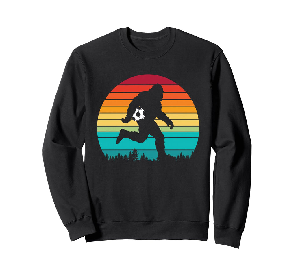Bigfoot Sasquatch Playing Soccer Sweatshirt - Custom Art Print Unisex - T-Shirt, Sweatshirt, Hoodie