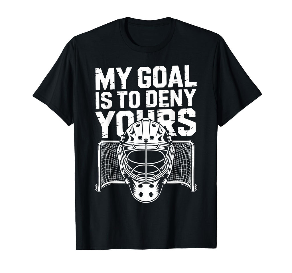 Ice Hockey Goalkeeper Goals Mask T-Shirt - Fun Novelty Design for Adults - T-Shirt, Sweatshirt, Hoodie