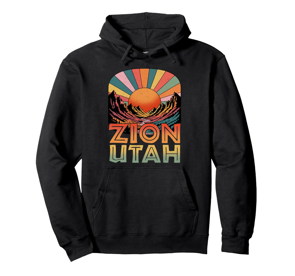 Zion Utah Zion National Park Outdoors Hoodie - Aesthetic Graphic Men Women - T-Shirt, Sweatshirt, Hoodie
