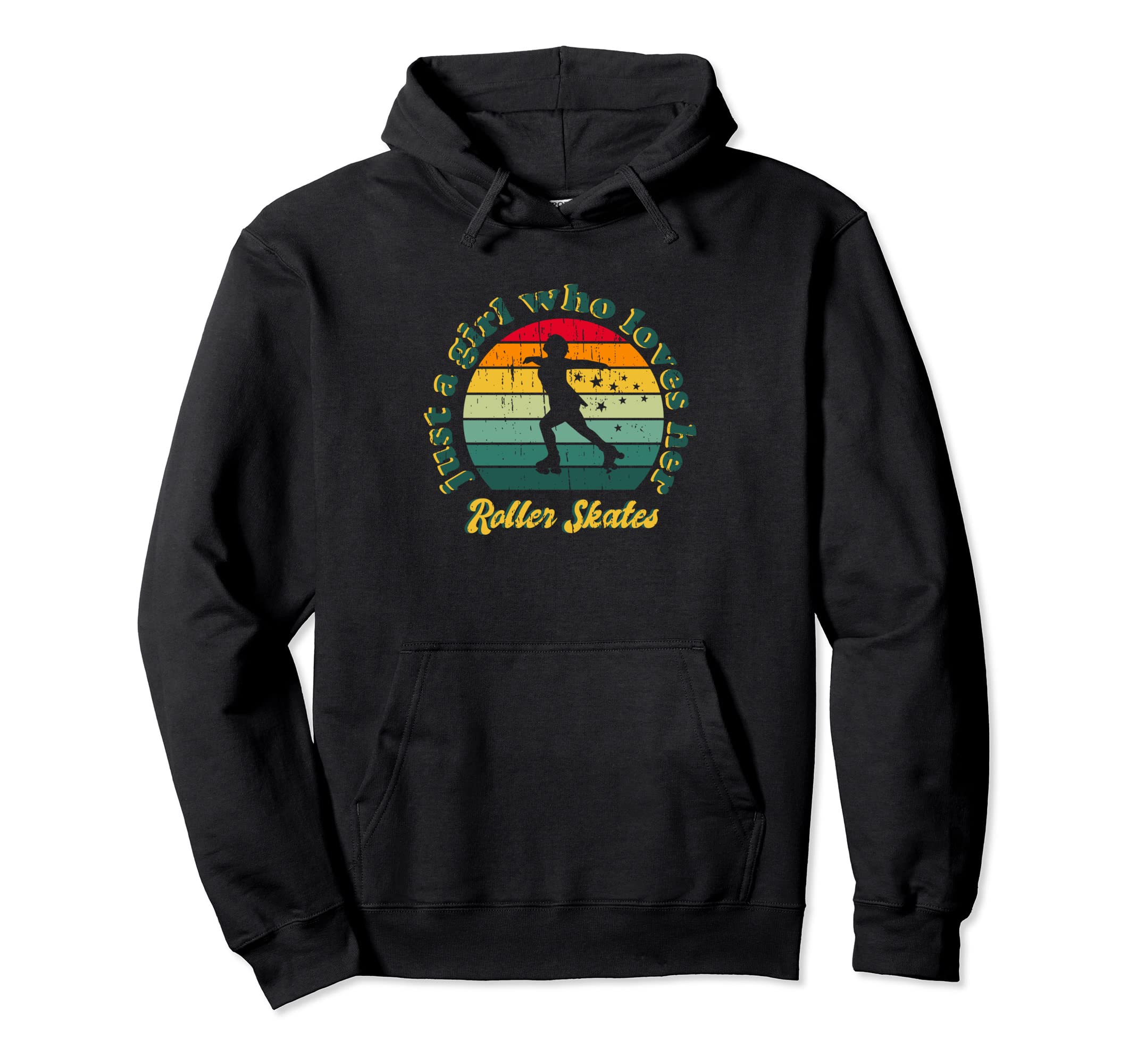 Just Who Loves Her Roller Skates Hoodie - Streetwear Style for Adults - T-Shirt, Sweatshirt, Hoodie