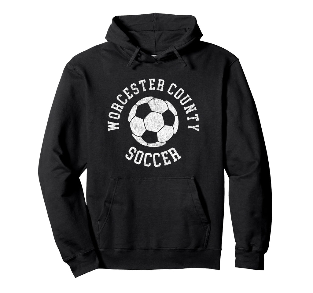 Worcester County Soccer Distressed 90S Hoodie - Custom Art Print Men Women - T-Shirt, Sweatshirt, Hoodie