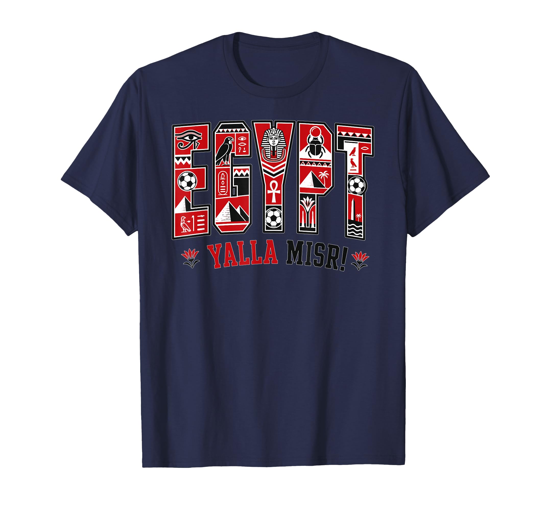 Egypt Soccer 2026 Egyptian Fans T-Shirt - Custom Art Print Men Women - T-Shirt, Sweatshirt, Hoodie