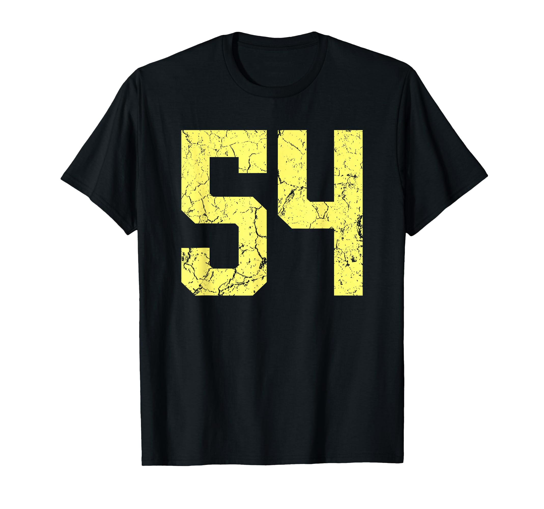 Lemon Yellow Number 54 Jersey T-Shirt - Fun Novelty Design Men Women - T-Shirt, Sweatshirt, Hoodie