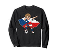 Czech Republic Soccer Dab Flag Sweatshirt - Trendy Graphic Men Women - T-Shirt, Sweatshirt, Hoodie