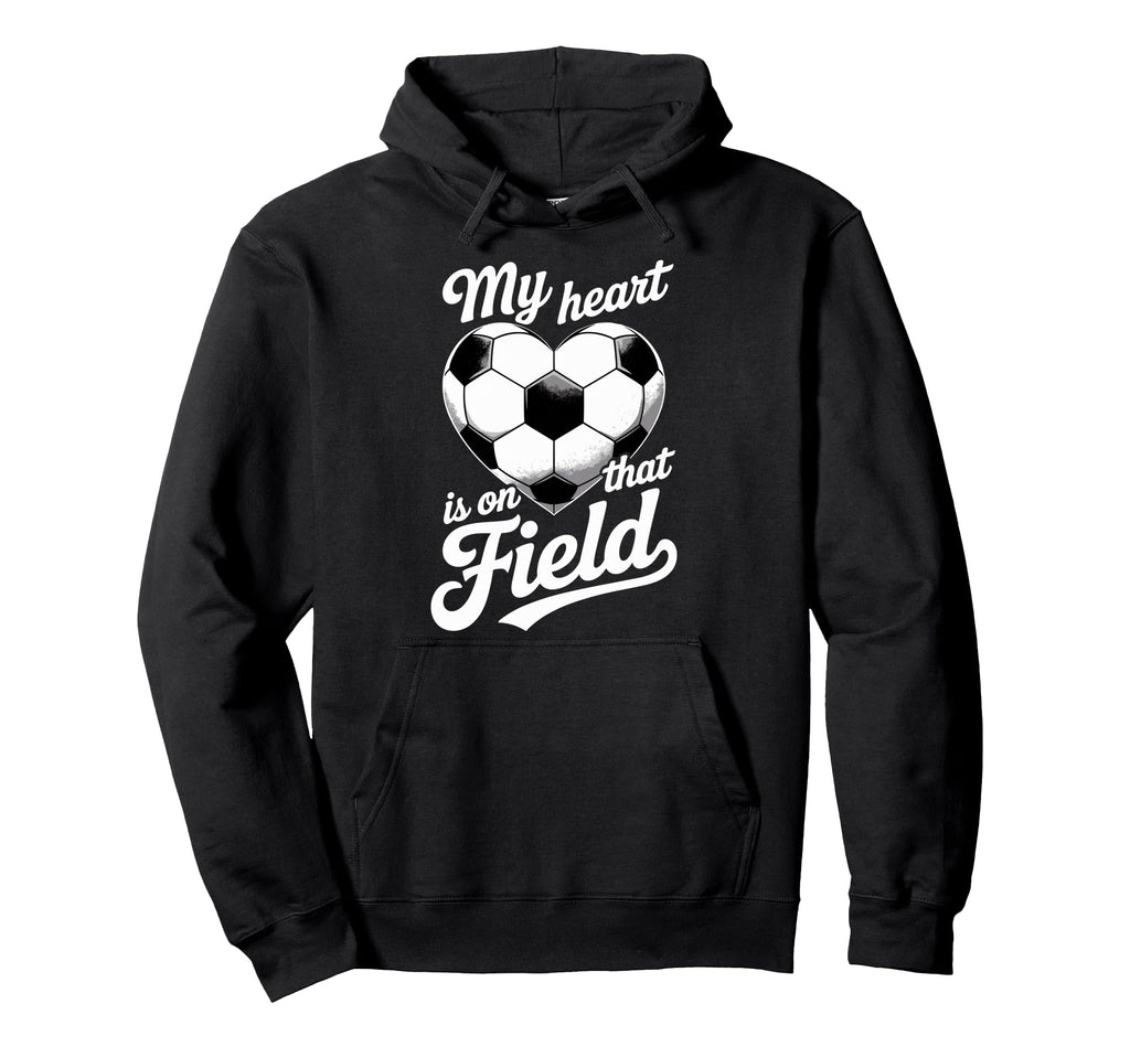 My Heart Is That Field Soccer Player Fan Hoodie - Aesthetic Graphic Unisex - T-Shirt, Sweatshirt, Hoodie