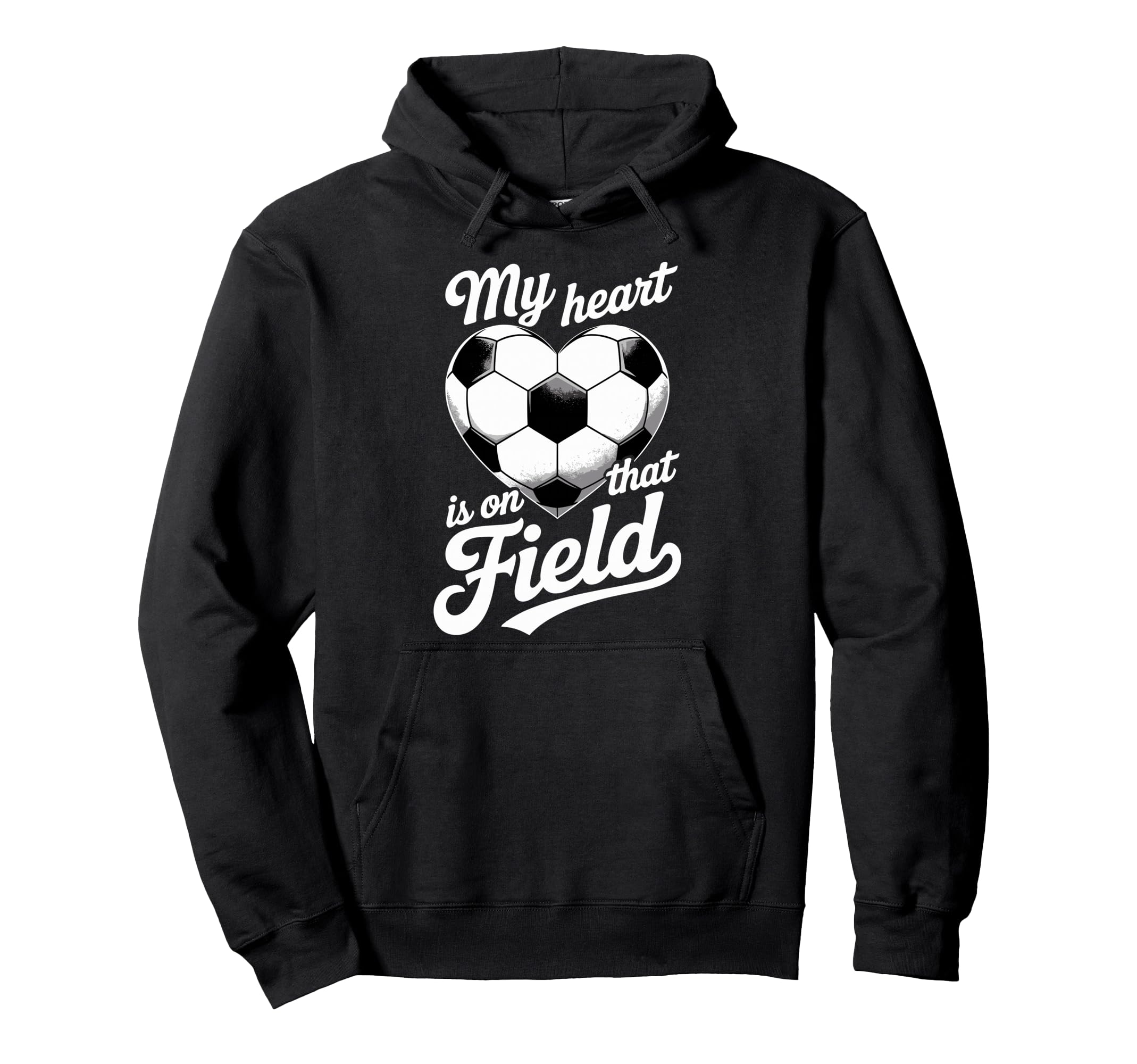 My Heart Is That Field Soccer Player Hoodie - Custom Art Print Men Women - T-Shirt, Sweatshirt, Hoodie