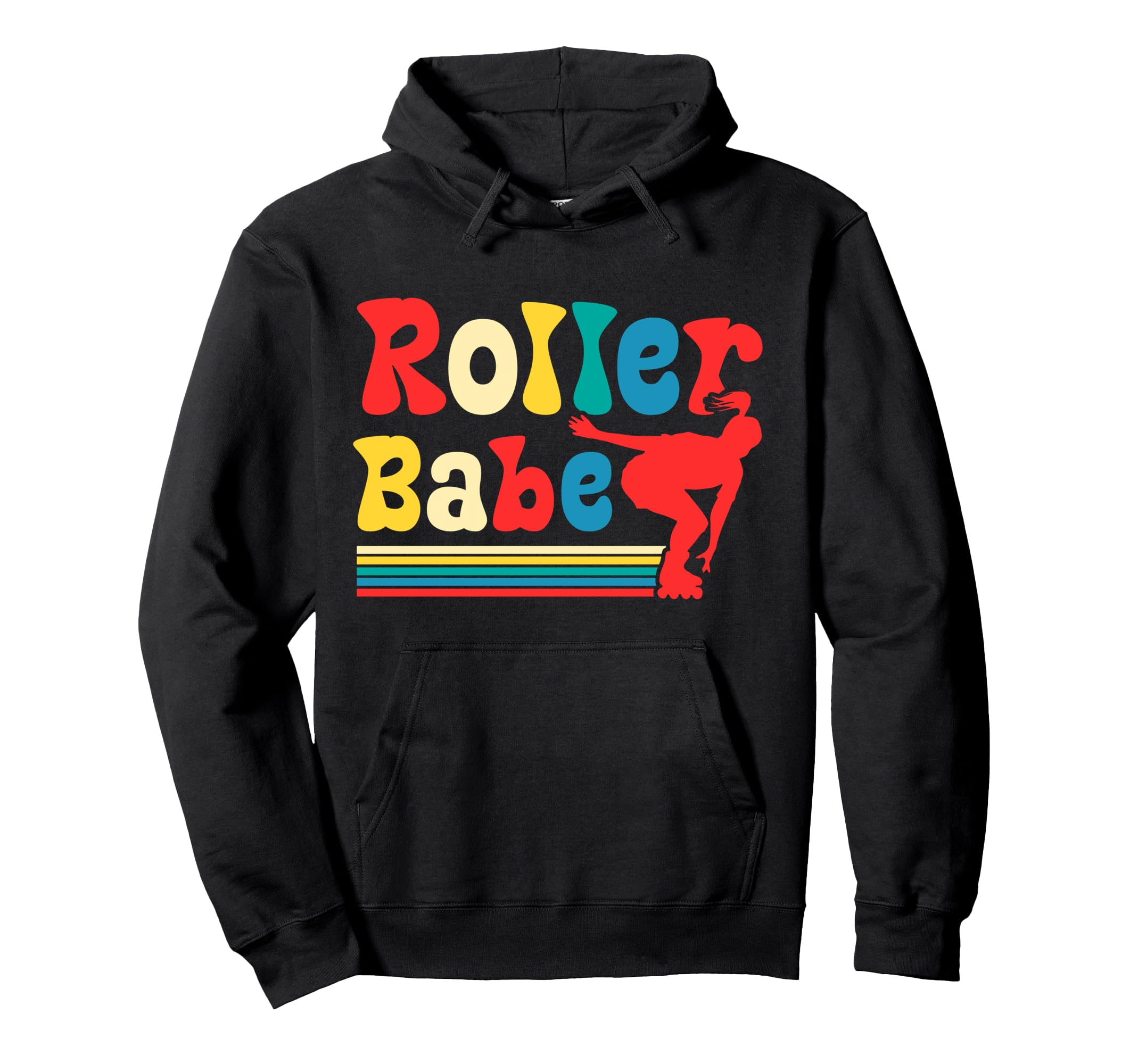 Roller Skating Skate 1970S Inline Hoodie - Fun Novelty Design for Adults - T-Shirt, Sweatshirt, Hoodie