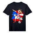Dabbing Soccer Puerto Rico Fans Jersey T-Shirt - Novelty Apparel Unisex - T-Shirt, Sweatshirt, Hoodie