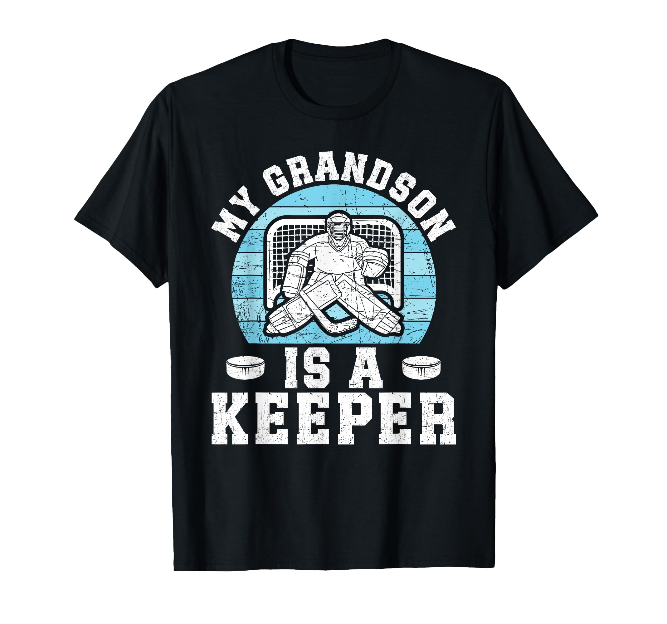Proud Hockey Keeper Papa Ice Hockey T-Shirt - Streetwear Style for Adults - T-Shirt, Sweatshirt, Hoodie