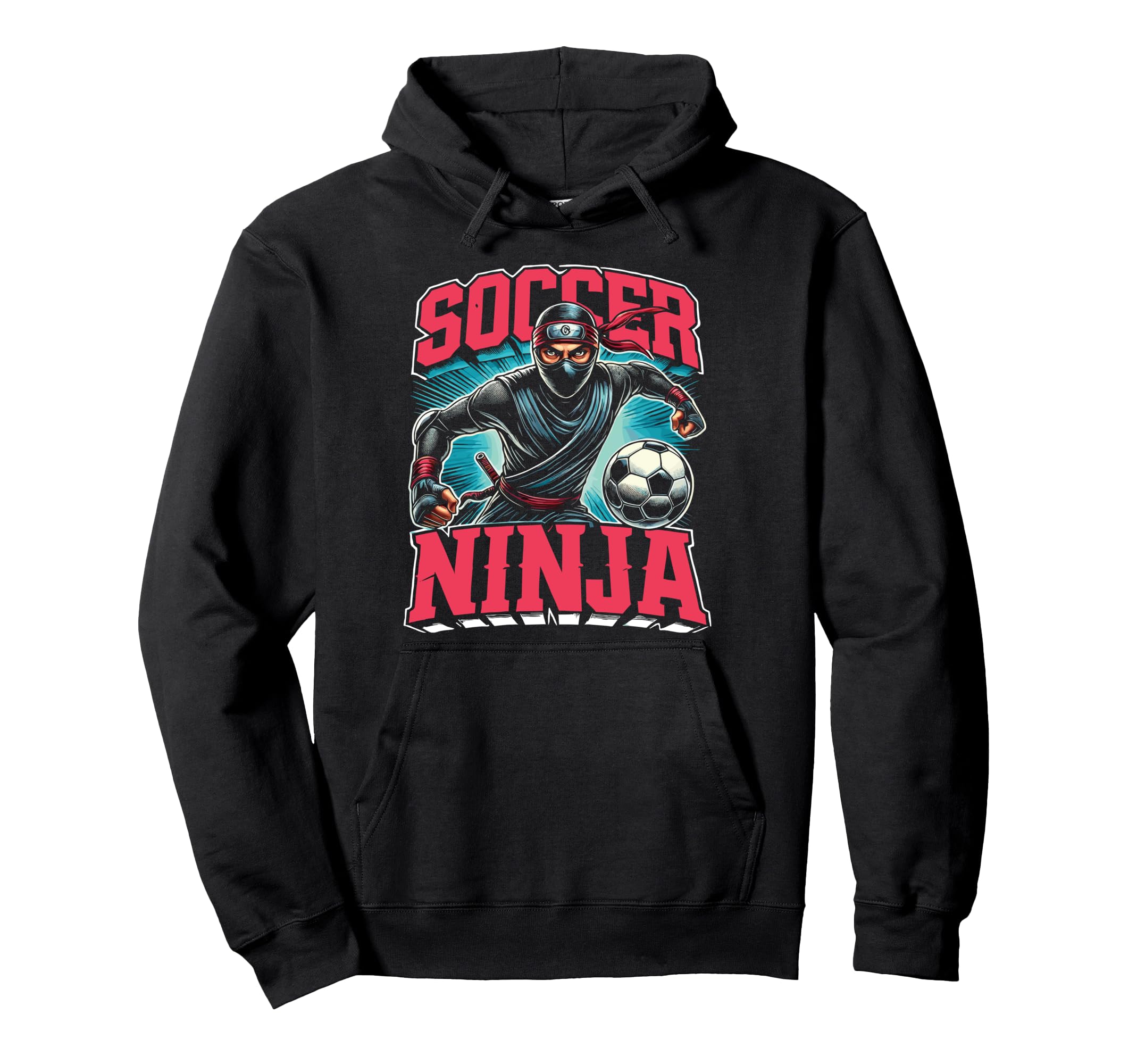 Soccer Goalkeeper Soccer Ninja Soccer Hoodie - Custom Art Print Men Women - T-Shirt, Sweatshirt, Hoodie
