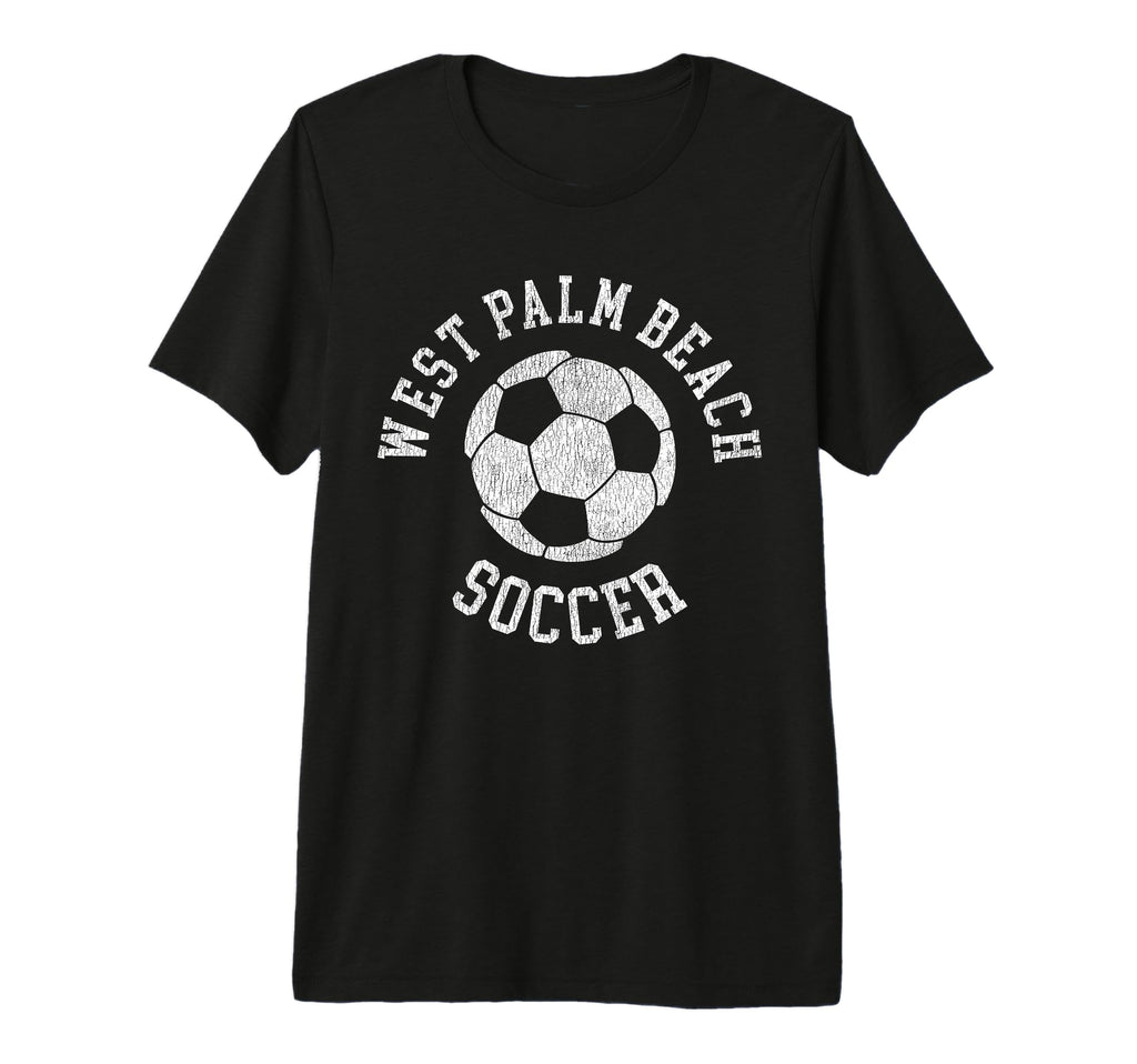 West Palm Beach Soccer Distressed 90S Tri T-Shirt - Graphic Print Unisex - T-Shirt, Sweatshirt, Hoodie