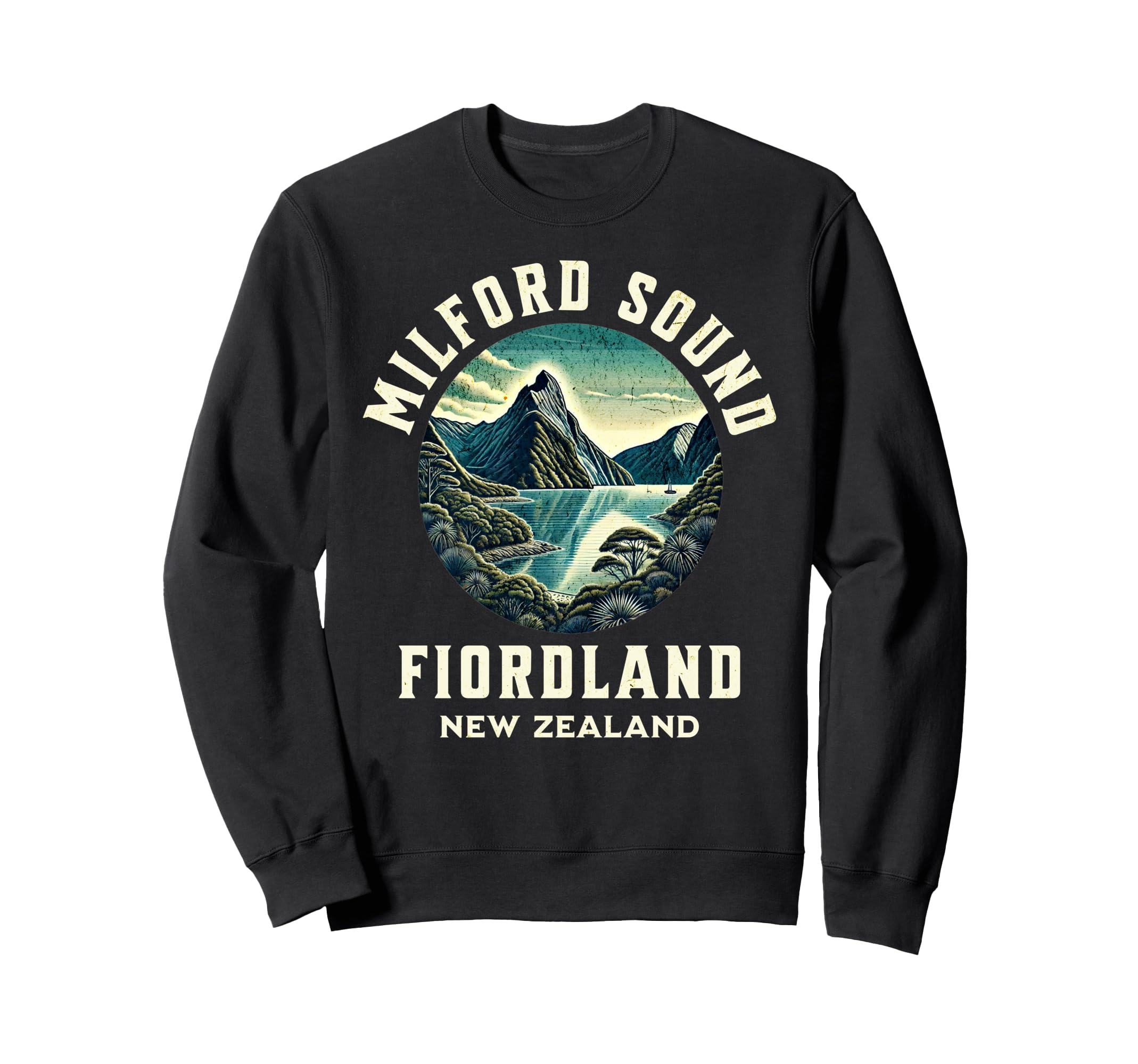 Milford Sound New Zealand Fiordland Sweatshirt - Trendy Graphic Unisex - T-Shirt, Sweatshirt, Hoodie