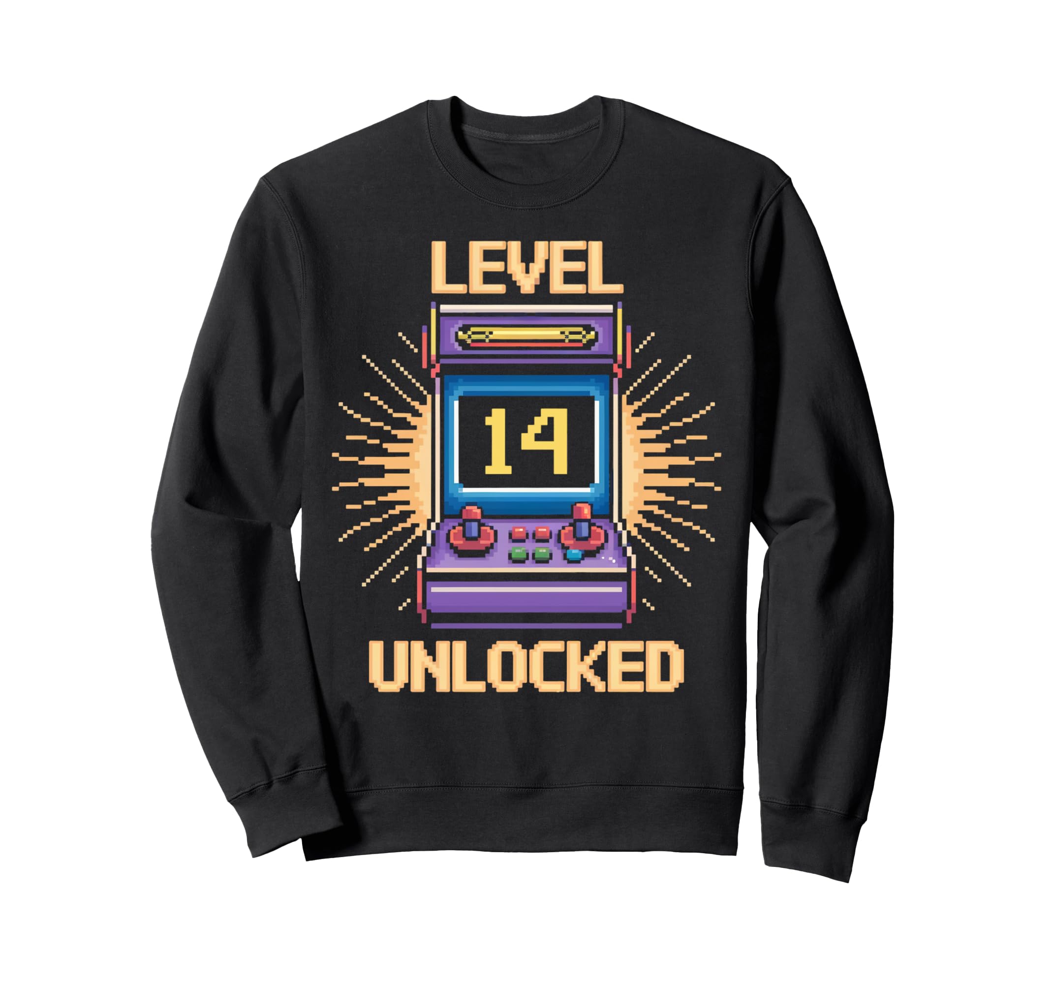 Level 14 Unlock Birthday Gamer Sweatshirt - Fun Novelty Design Men Women - T-Shirt, Sweatshirt, Hoodie