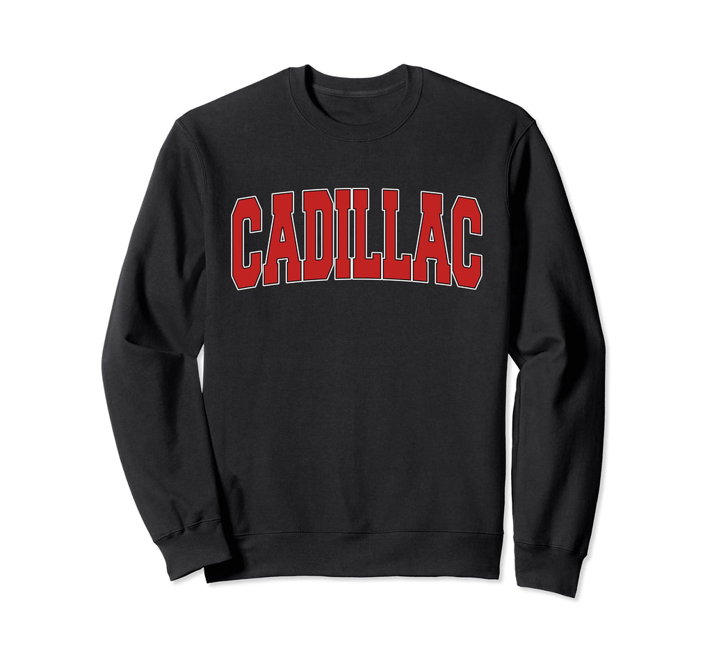 Cadillac Mi Michigan Varsity Usa Sweatshirt - Streetwear Style Men Women - T-Shirt, Sweatshirt, Hoodie