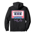 Aquarius Cassette Tape Art Lovers Hoodie - Trendy Graphic Unisex - T-Shirt, Sweatshirt, Hoodie