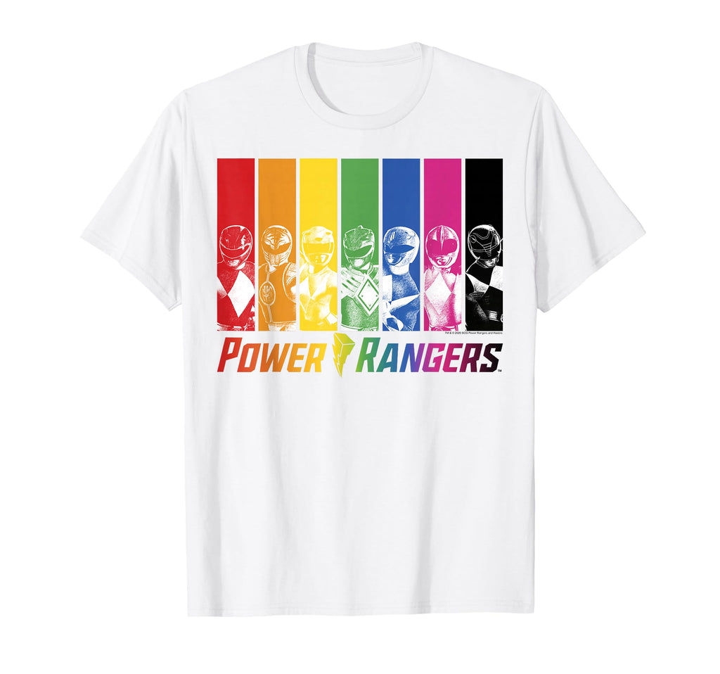Power Rangers Distressed Rainbow T-Shirt - Streetwear Style Men Women - T-Shirt, Sweatshirt, Hoodie