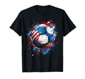 Soccer Football Usa Flag Soccer Gift T-Shirt - Trendy Graphic Unisex - T-Shirt, Sweatshirt, Hoodie