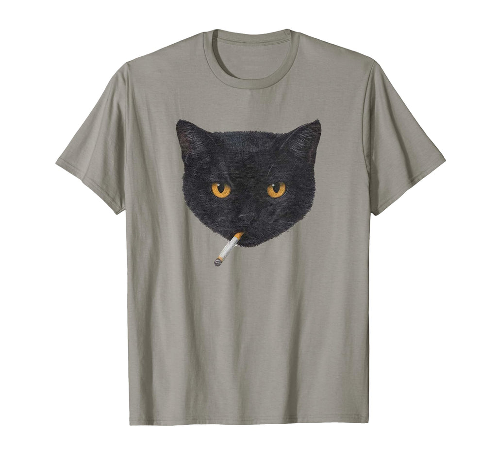 Smoking Cat Y2K Black Cat 90S Grunge T-Shirt - Streetwear Style Men Women - T-Shirt, Sweatshirt, Hoodie