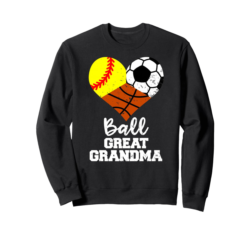 Ball Great Grandma Heart Softball Sweatshirt - Fun Novelty Design Unisex - T-Shirt, Sweatshirt, Hoodie