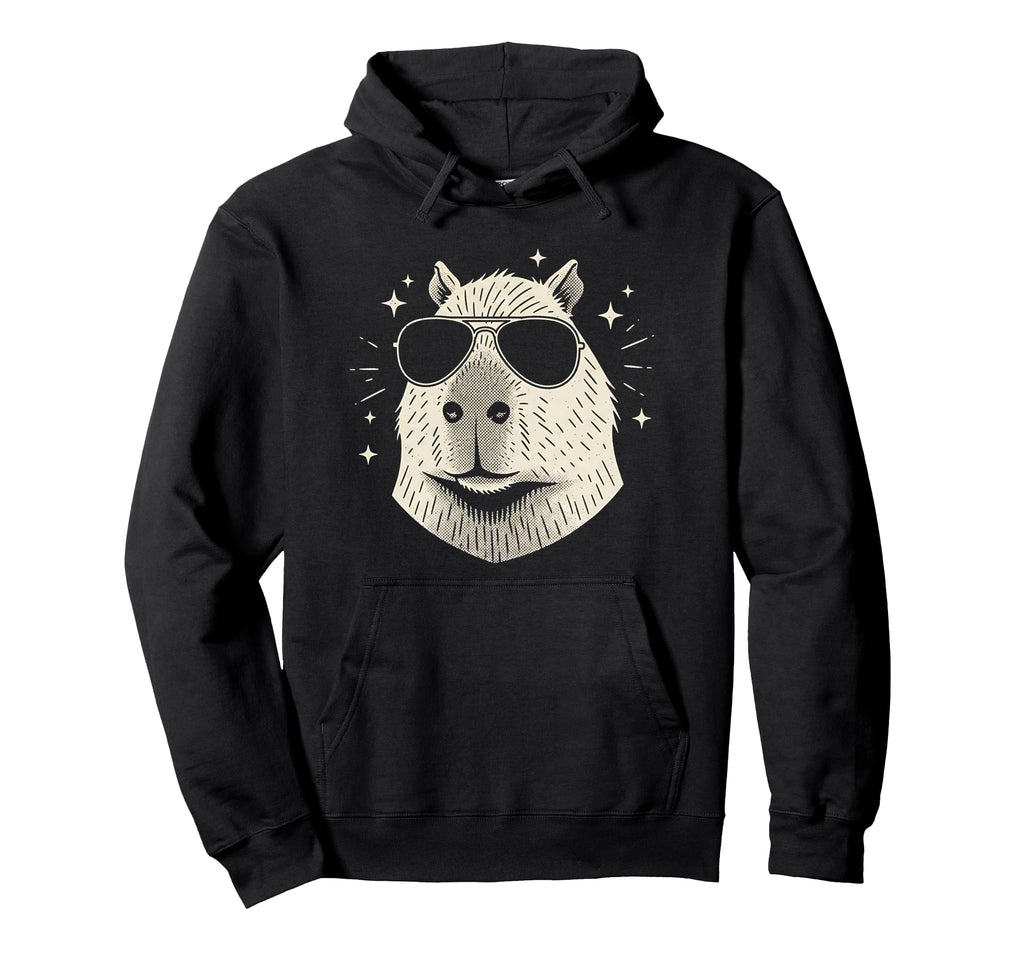 Y2K Capybara Sunglasses 90S 2000S Hoodie - Casual Everyday Wear Unisex - T-Shirt, Sweatshirt, Hoodie