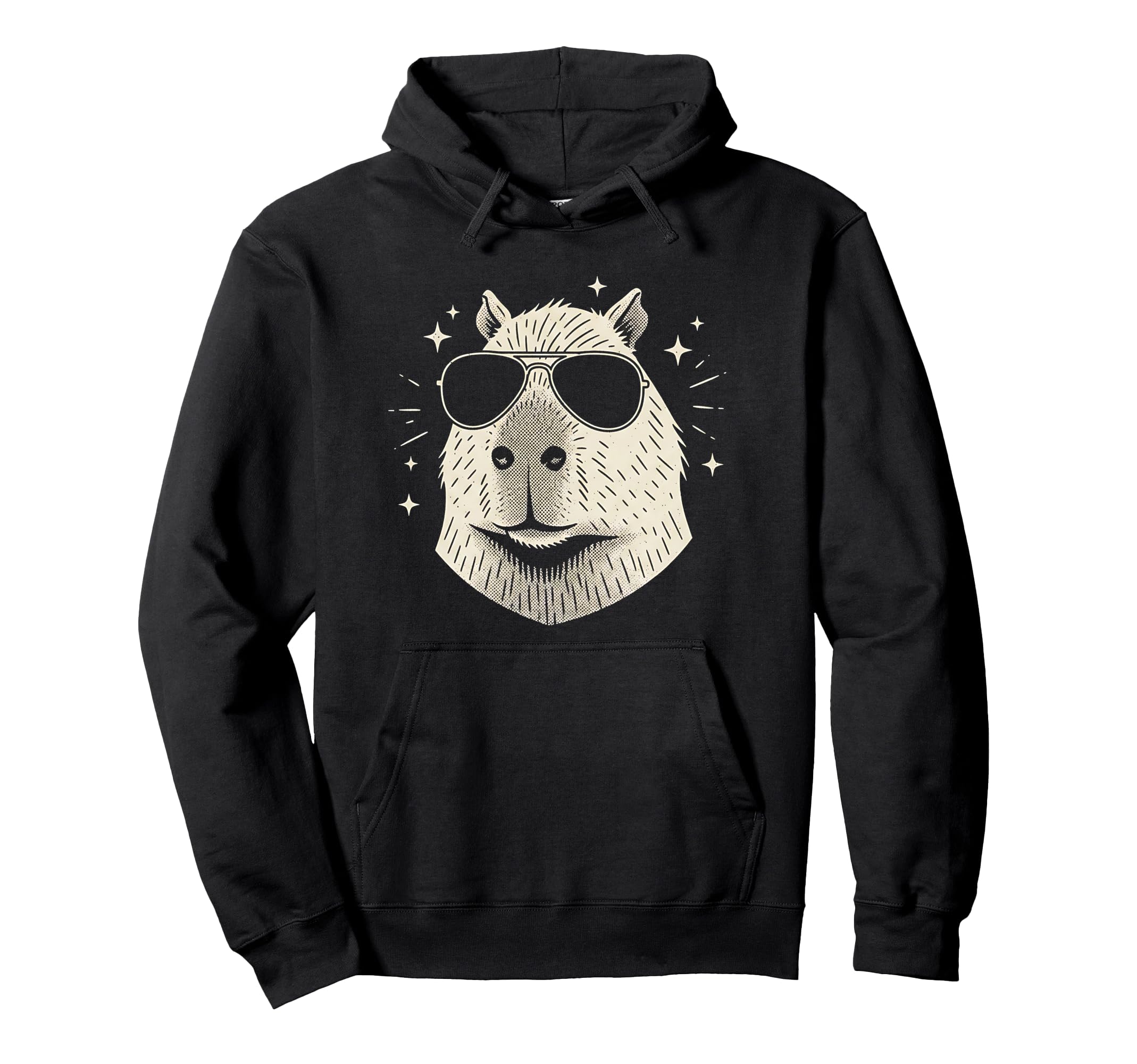 Y2K Capybara Sunglasses 90S 2000S Hoodie - Casual Everyday Wear Unisex - T-Shirt, Sweatshirt, Hoodie
