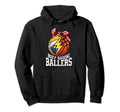 Busy Raising Ballers Funny Proud Hoodie - Novelty Apparel for Adults - T-Shirt, Sweatshirt, Hoodie