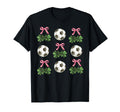 Coquette Bow Soccer And Shamrock St T-Shirt - Unique Graphic for Adults - T-Shirt, Sweatshirt, Hoodie