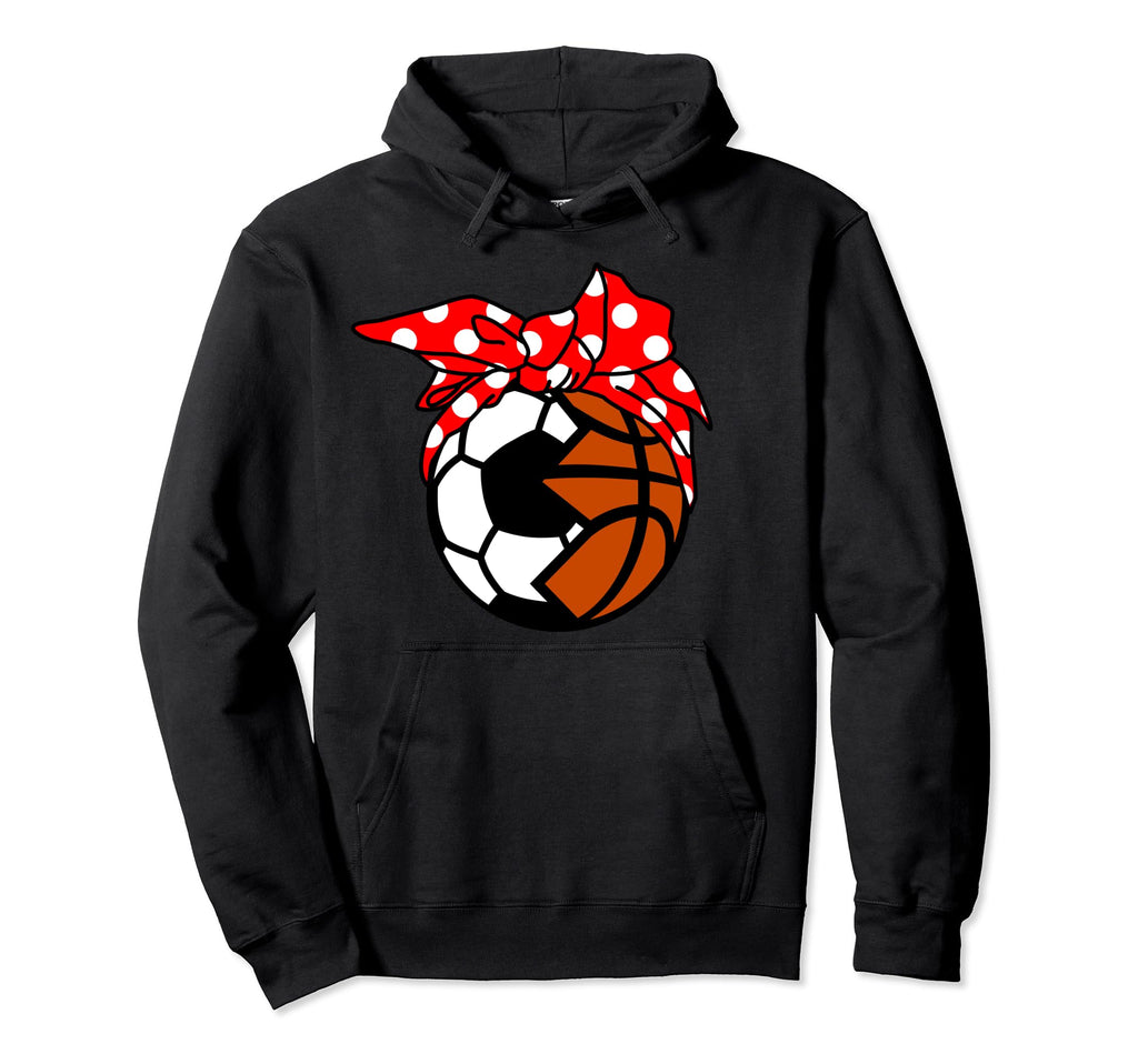 Soccer Basketball Player Mom Funny Ball Hoodie - Fun Novelty Design Unisex - T-Shirt, Sweatshirt, Hoodie